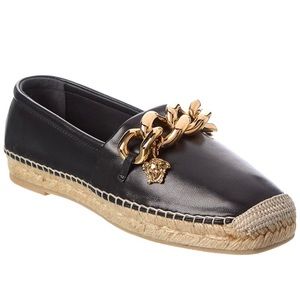 Versace chain link espadrilles Sz40 $625 NIB
